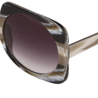 Prabal Gurung Sunglasses Square Brown and Grey