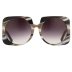 Prabal Gurung Sunglasses Square Brown and Grey