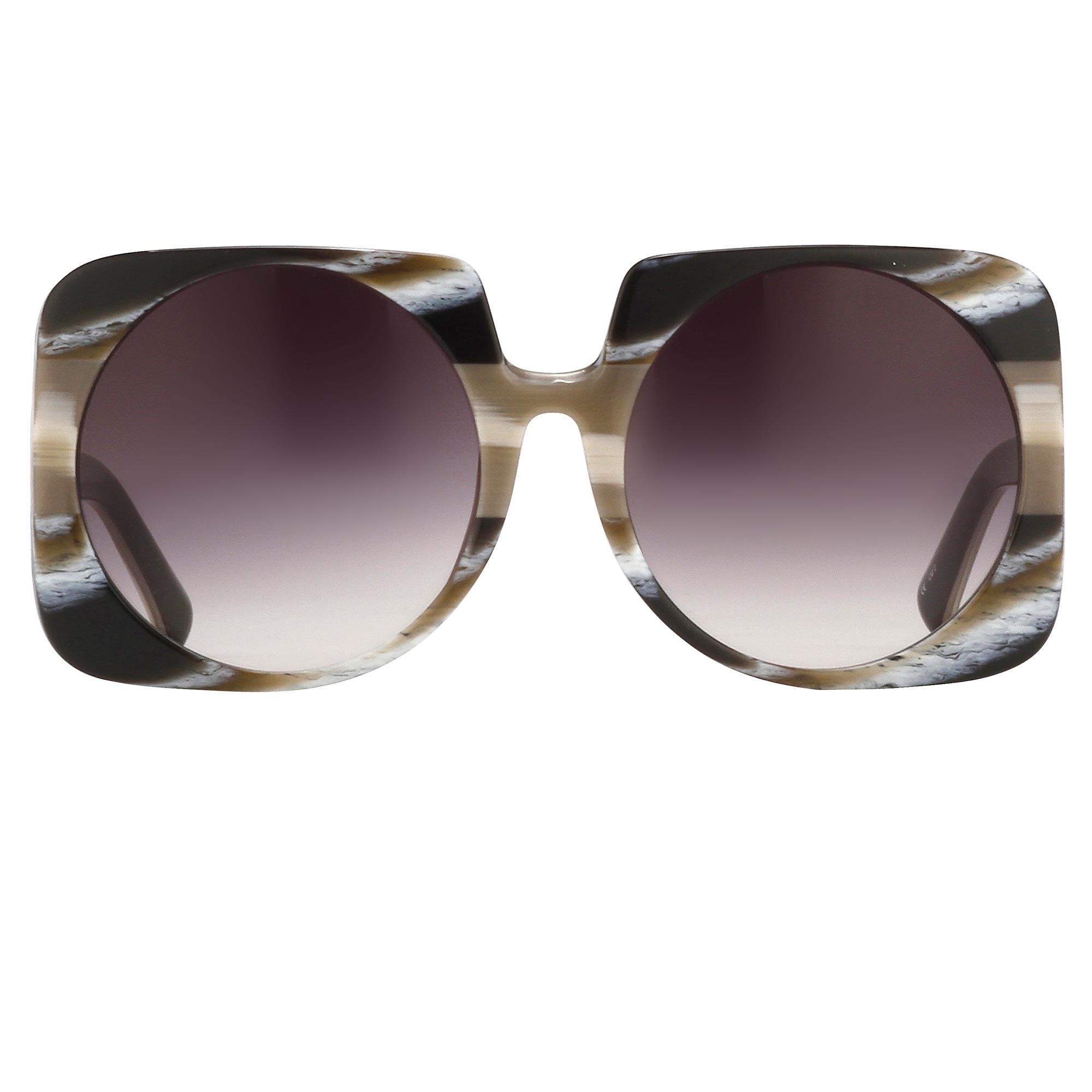 Prabal Gurung Sunglasses Square Brown and Grey