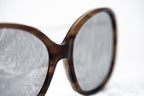 Prabal Gurung Sunglasses Oversized Tortoiseshell and Silver