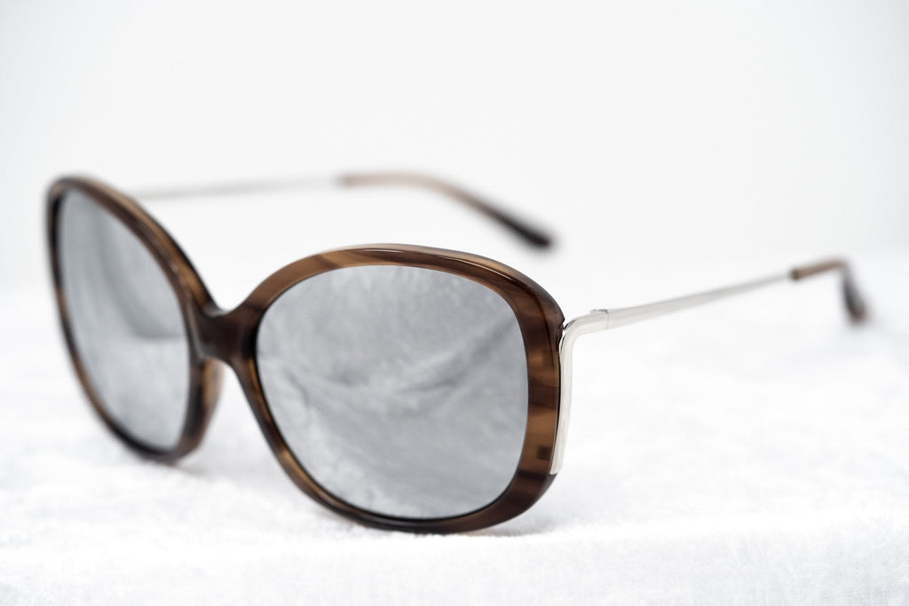 Prabal Gurung Sunglasses Oversized Tortoiseshell and Silver