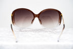 Prabal Gurung Sunglasses Oversized Maroon and Red Gradient