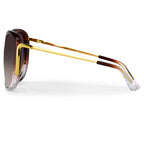 Prabal Gurung Sunglasses Oversized Maroon and Red Gradient