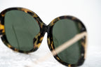 Prabal Gurung Sunglasses Oversized Tortoiseshell and Green