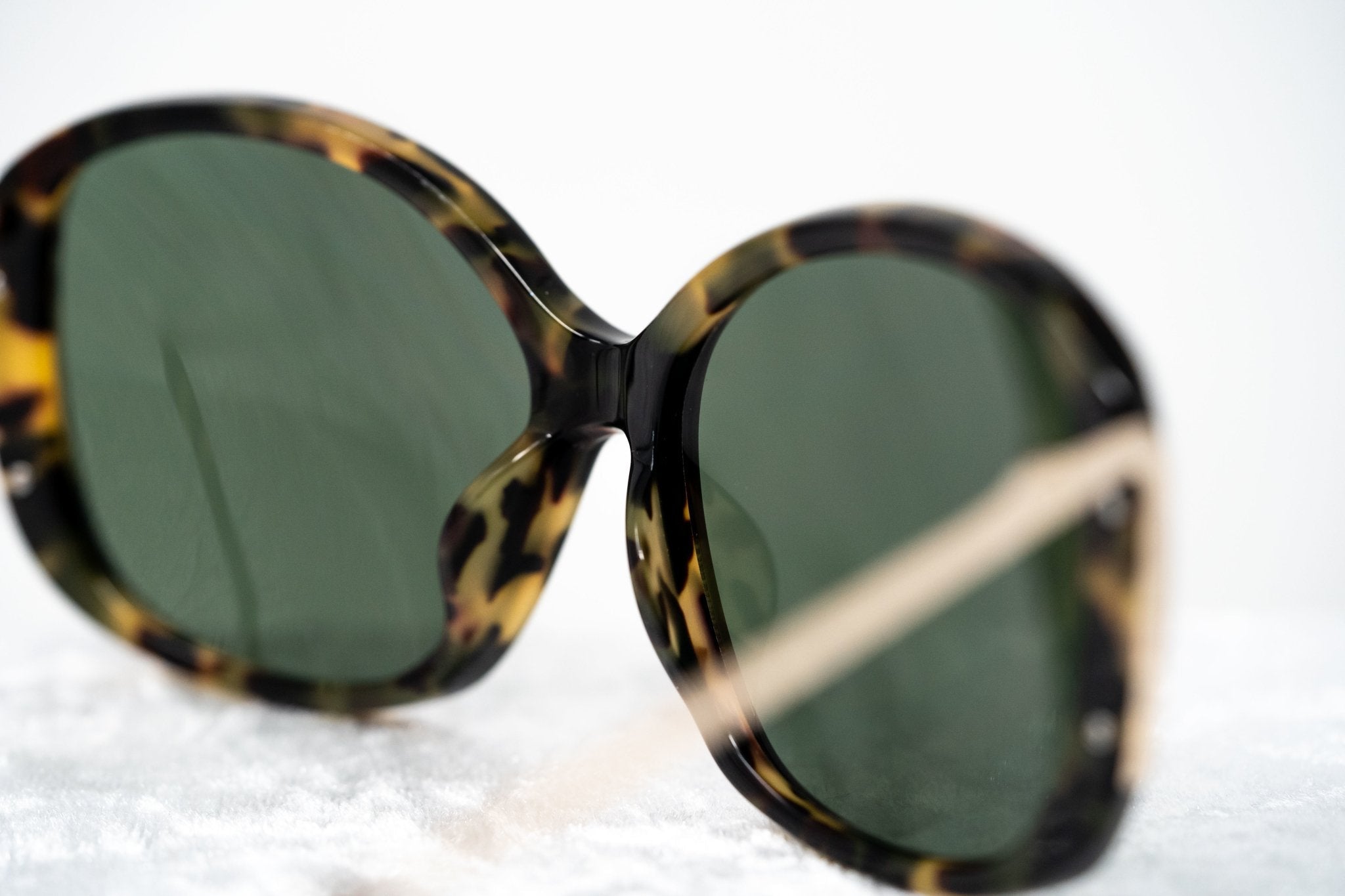 Prabal Gurung Sunglasses Oversized Tortoiseshell and Green