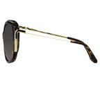 Prabal Gurung Sunglasses Oversized Tortoiseshell and Green