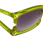 Prabal Gurung Sunglasses Rectangular Green and Purple