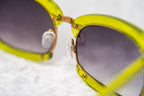 Prabal Gurung Sunglasses Rectangular Green and Purple