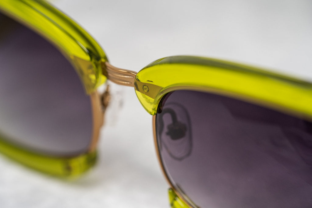 Prabal Gurung Sunglasses Rectangular Green and Purple