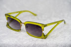 Prabal Gurung Sunglasses Rectangular Green and Purple