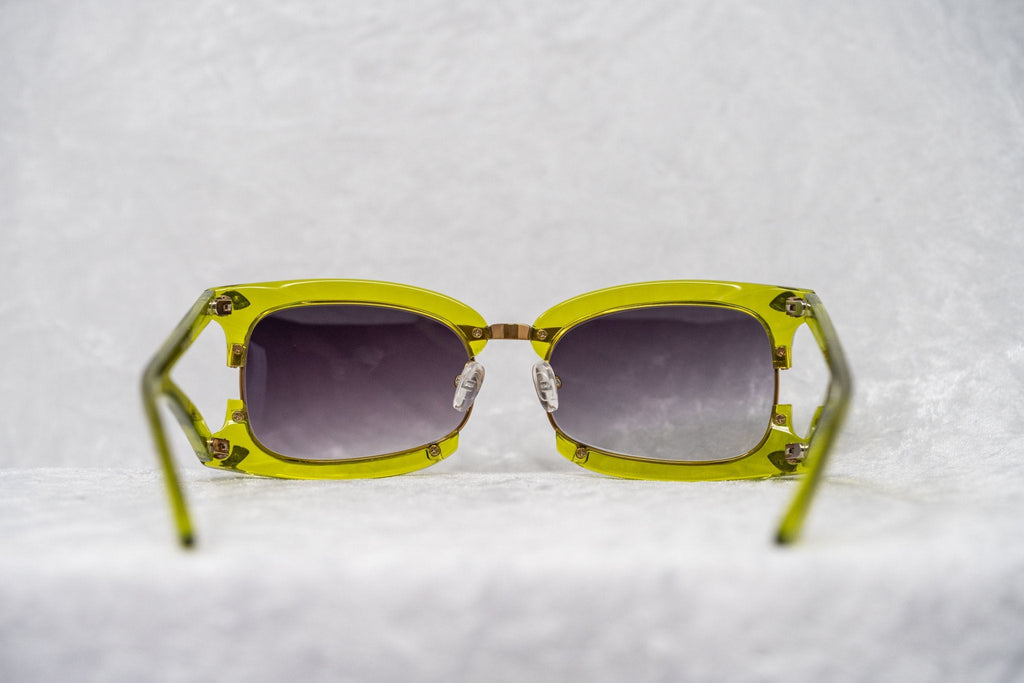 Prabal Gurung Sunglasses Rectangular Green and Purple