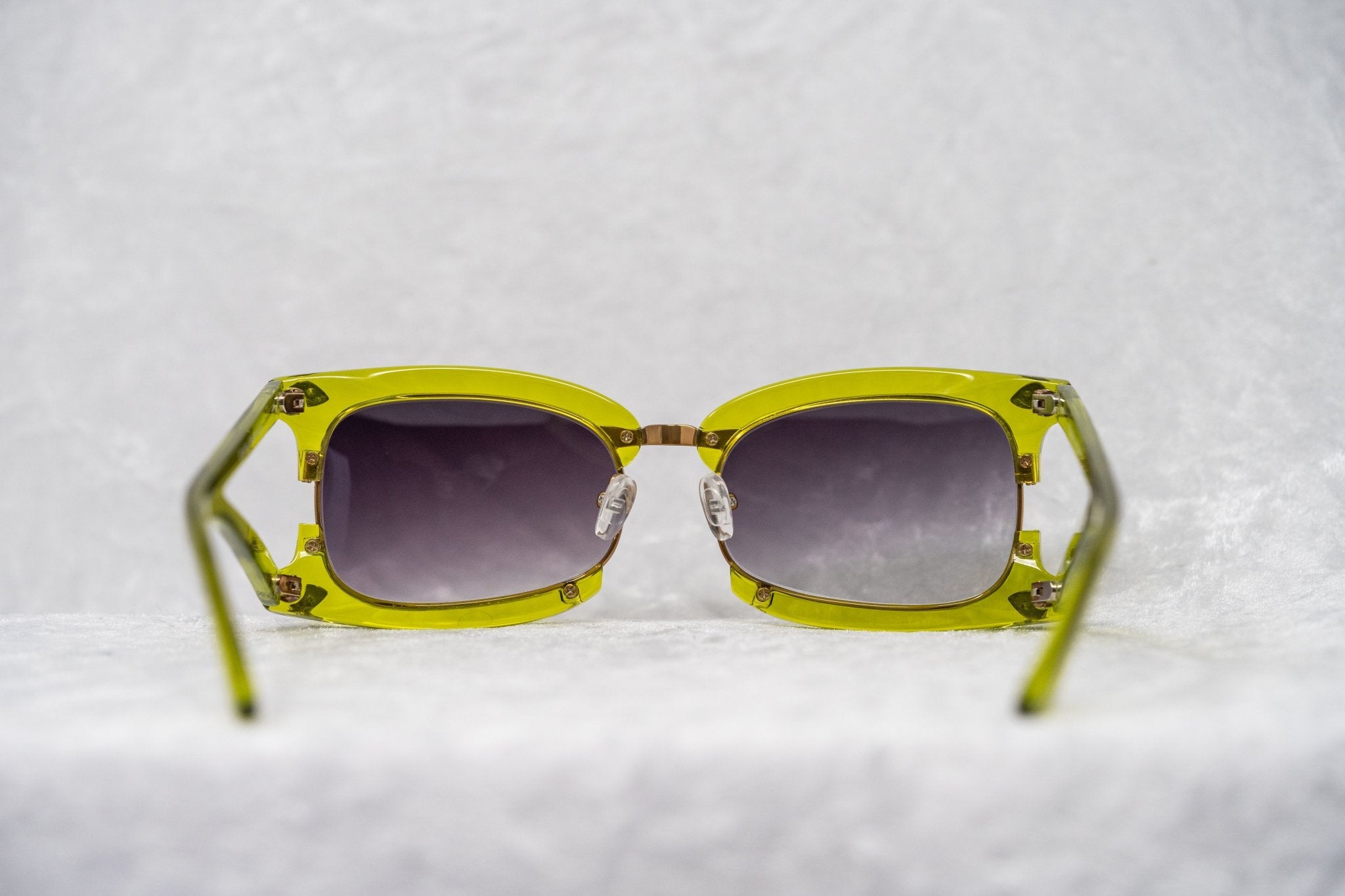 Prabal Gurung Sunglasses Rectangular Green and Purple
