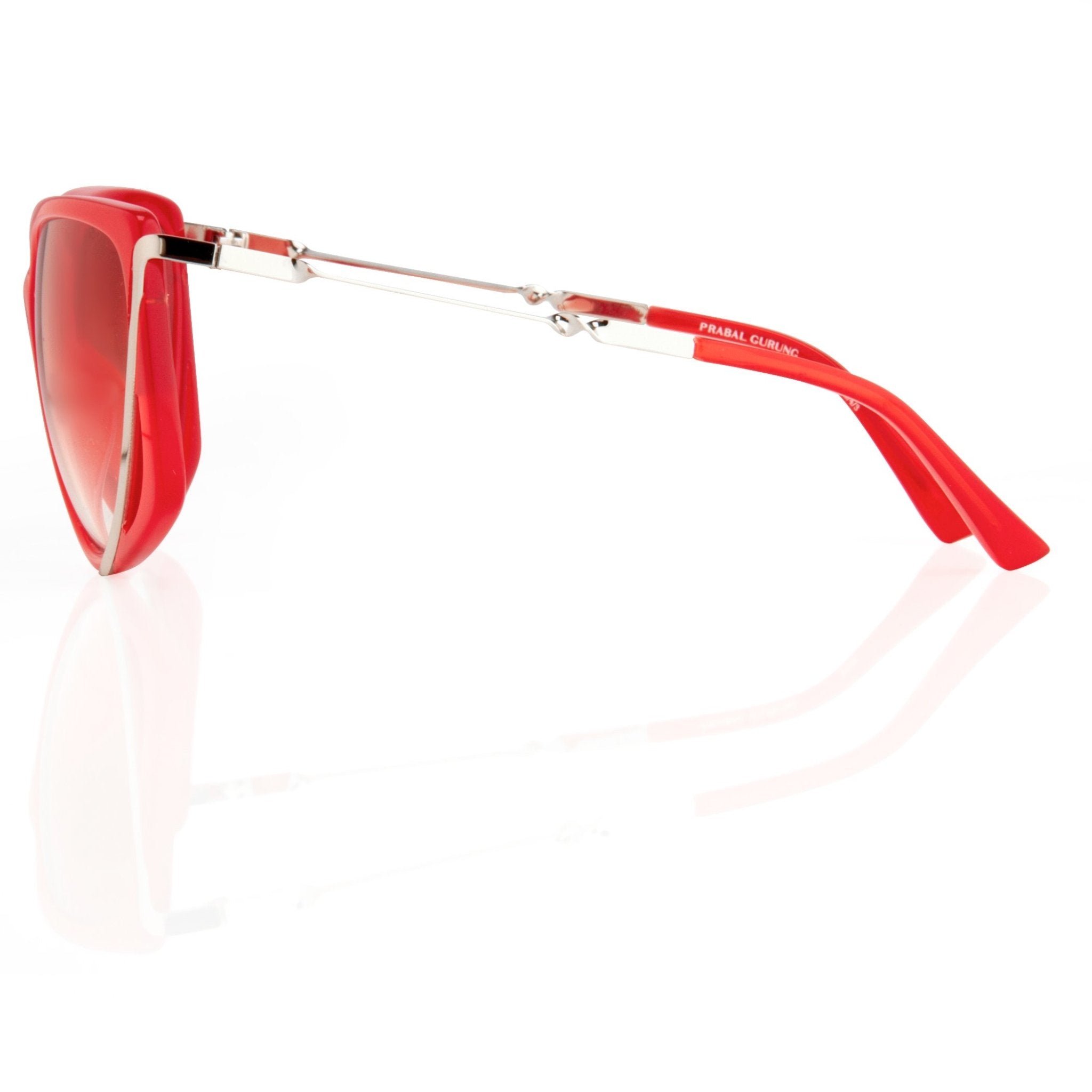 Prabal Gurung Sunglasses Rectangular Red