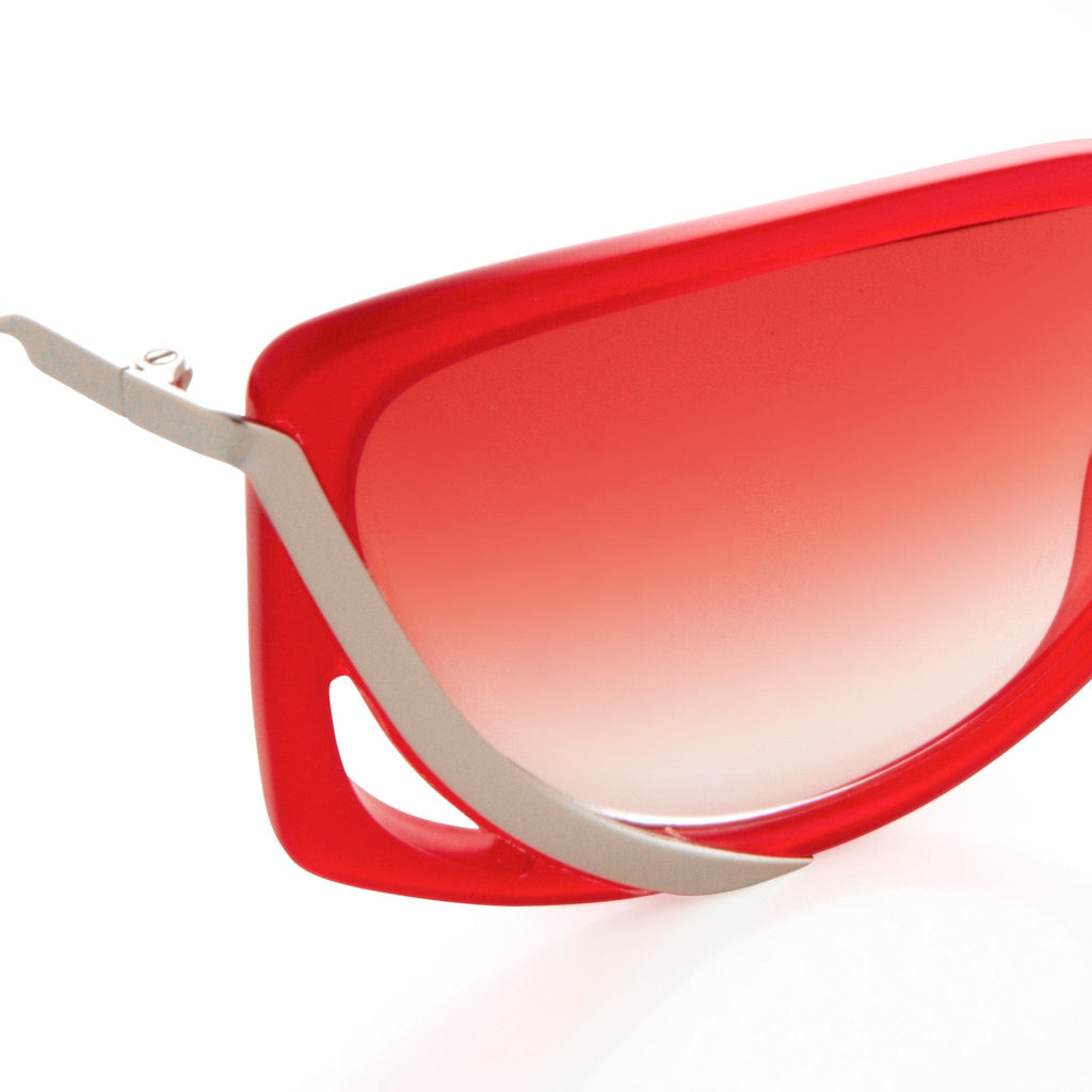 Prabal Gurung Sunglasses Rectangular Red