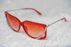 Prabal Gurung Sunglasses Rectangular Red