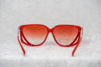 Prabal Gurung Sunglasses Rectangular Red