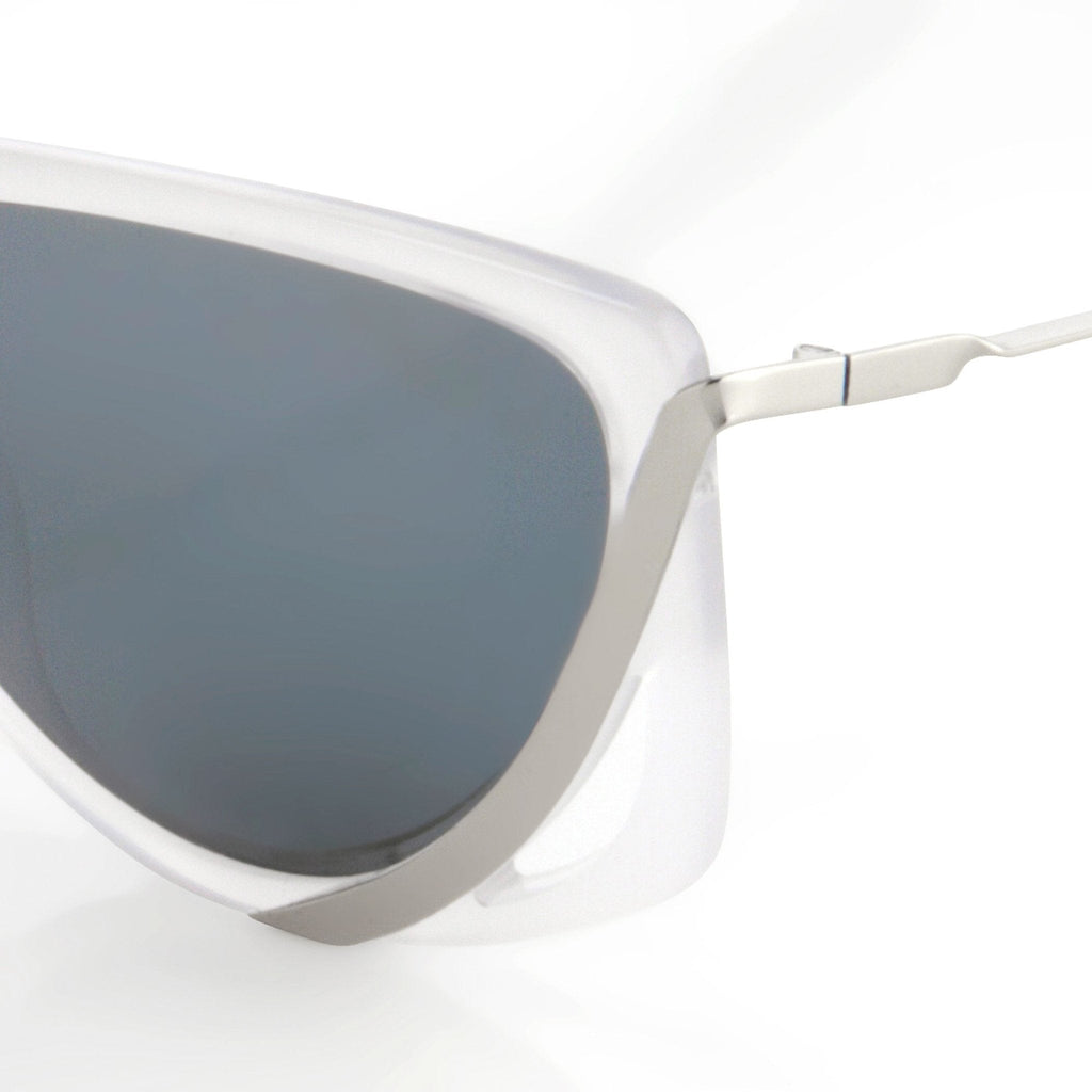 Prabal Gurung Sunglasses Rectangular White and Grey