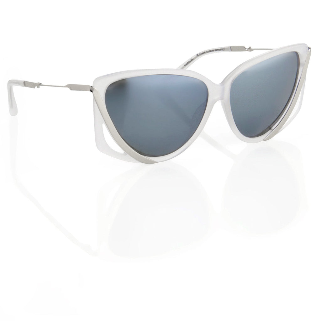 Prabal Gurung Sunglasses Rectangular White and Grey