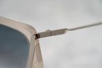 Prabal Gurung Sunglasses Rectangular White and Grey