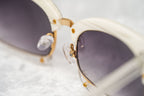 Prabal Gurung Sunglasses Rectangular White and Purple
