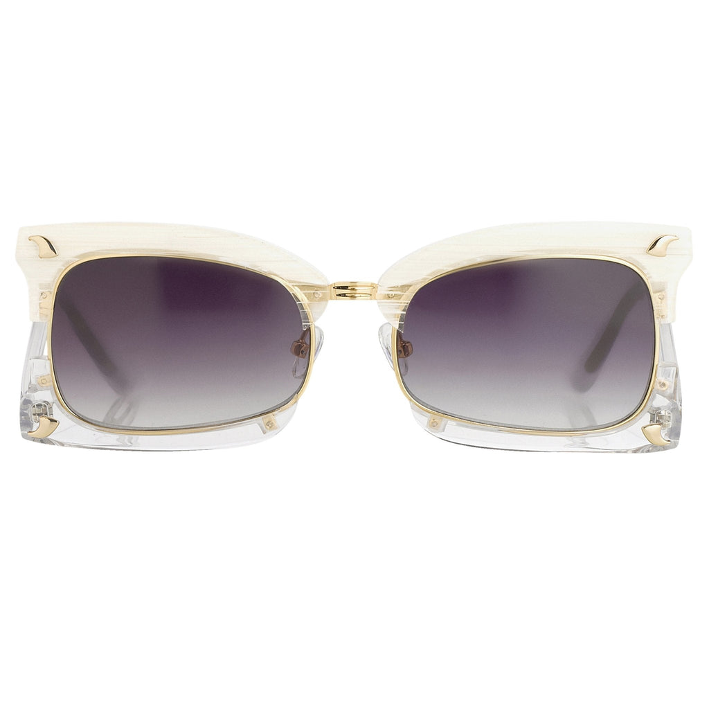 Prabal Gurung Sunglasses Rectangular White and Purple