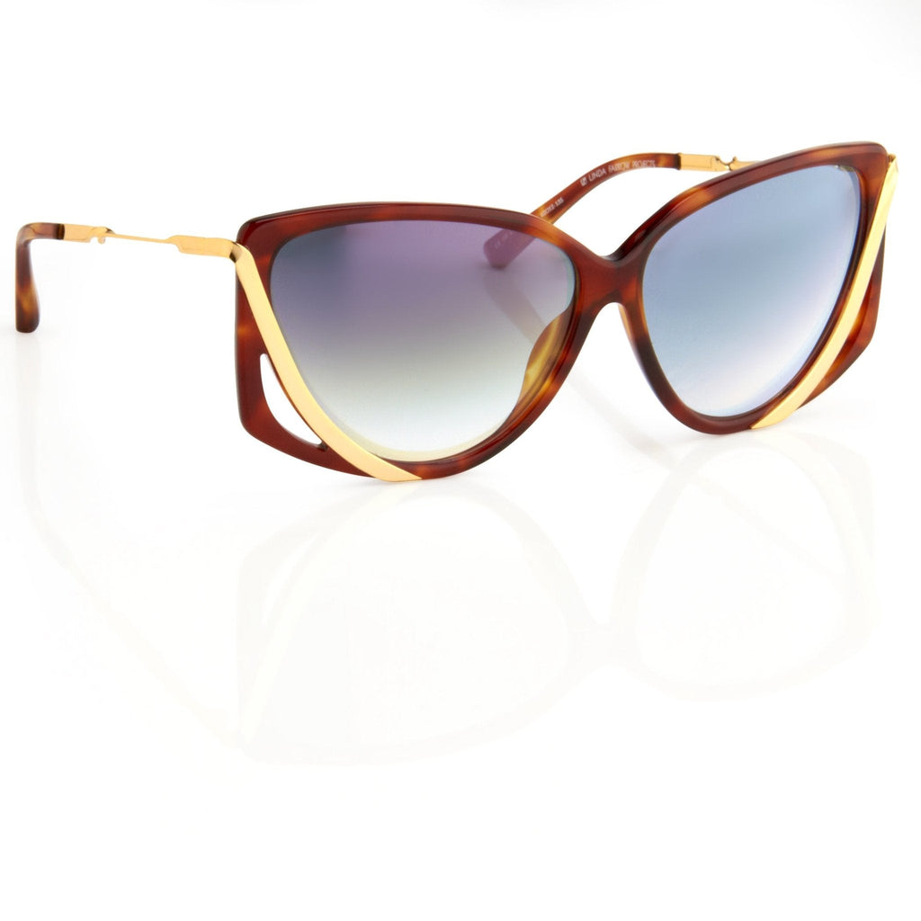 Prabal Gurung Sunglasses Rectangular Tortoise Shell and Grey