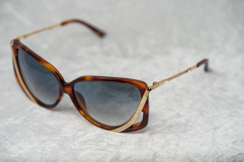 Prabal Gurung Sunglasses Rectangular Tortoise Shell and Grey