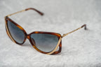 Prabal Gurung Sunglasses Rectangular Tortoise Shell and Grey