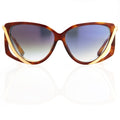 Prabal Gurung Sunglasses Rectangular Tortoise Shell and Grey