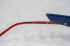 Prabal Gurung Sunglasses Round Black and Blue