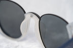 Prabal Gurung Sunglasses Round Black and Blue