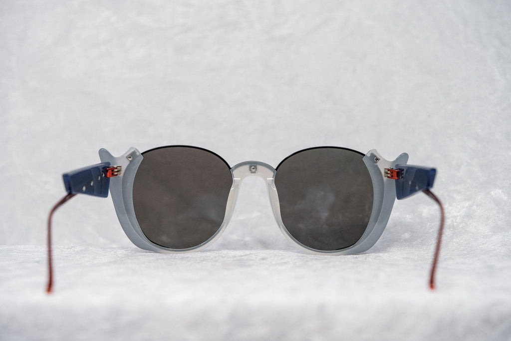 Prabal Gurung Sunglasses Round Black and Blue