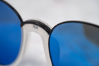Prabal Gurung Sunglasses Round Black and Blue
