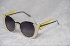 Prabal Gurung Sunglasses Round Ivory and Grey