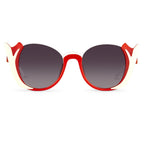Prabal Gurung Ladies Sunglasses Round Crimson and Grey