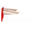 Prabal Gurung Ladies Sunglasses Round Crimson and Grey