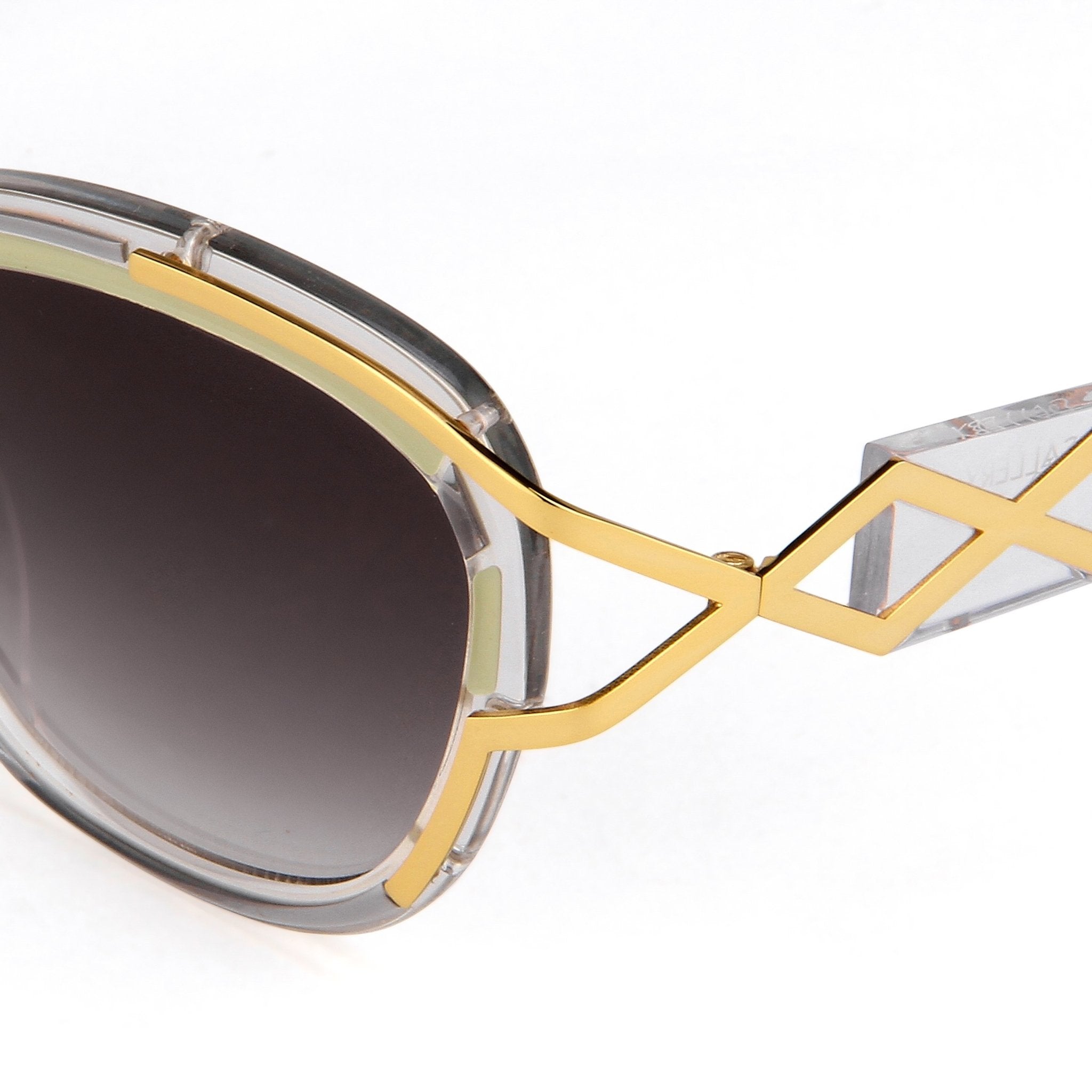 Prabal Gurung Sunglasses Square Olive and Grey