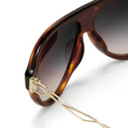 Prabal Gurung Sunglasses Dark Brown Tortoise Shell and Grey