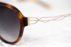 Prabal Gurung Sunglasses Dark Brown Tortoise Shell and Grey