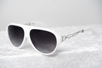 Prabal Gurung Sunglasses White and Grey