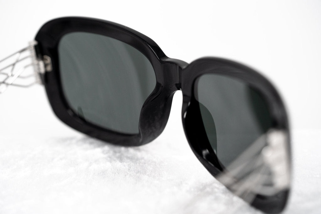 Prabal Gurung Sunglasses Rectangle Black and Grey
