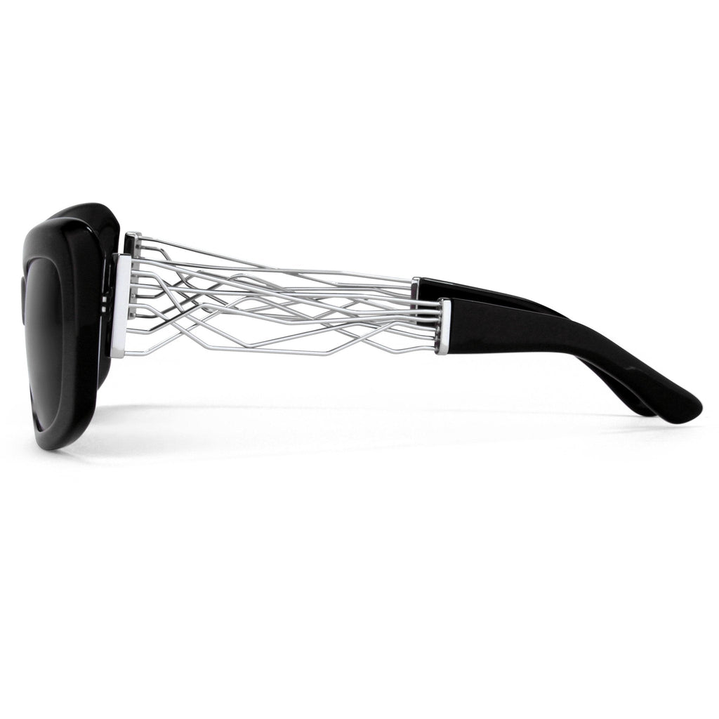 Prabal Gurung Sunglasses Rectangle Black and Grey