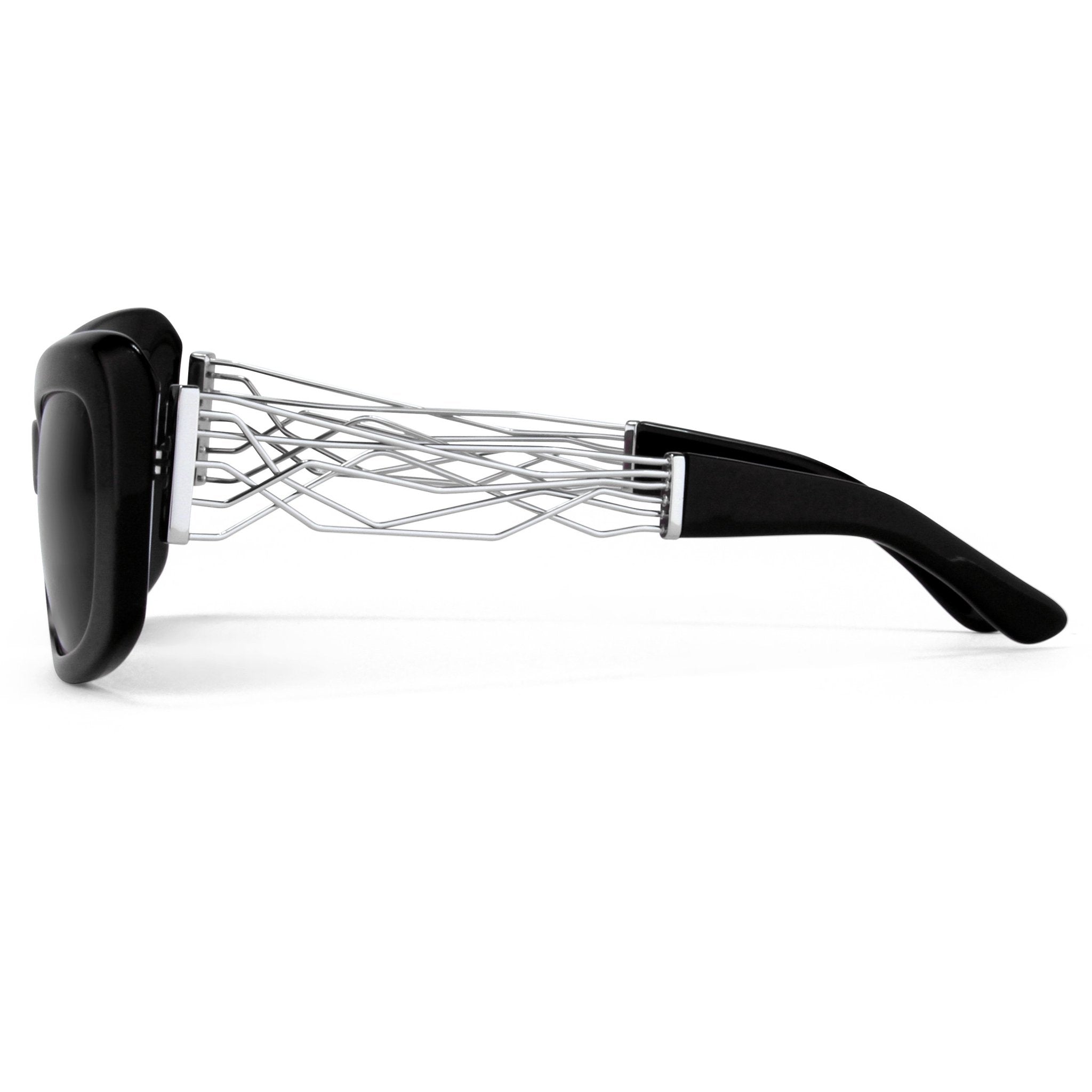 Prabal Gurung Sunglasses Rectangle Black and Grey
