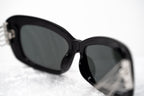 Prabal Gurung Sunglasses Rectangle Black and Grey