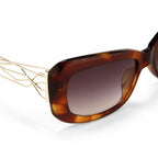 Prabal Gurung Sunglasses Rectangle Tortoise Shell and Grey