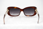 Prabal Gurung Sunglasses Rectangle Tortoise Shell and Grey