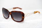 Prabal Gurung Sunglasses Rectangle Tortoise Shell Acetate and Grey