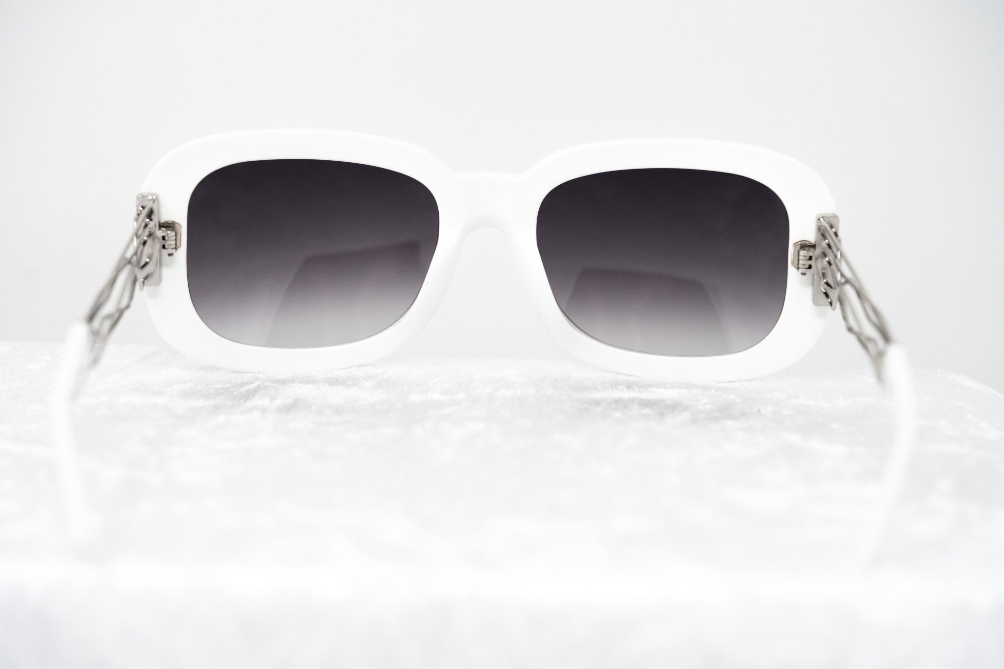 Prabal Gurung Sunglasses Rectangle White and Grey