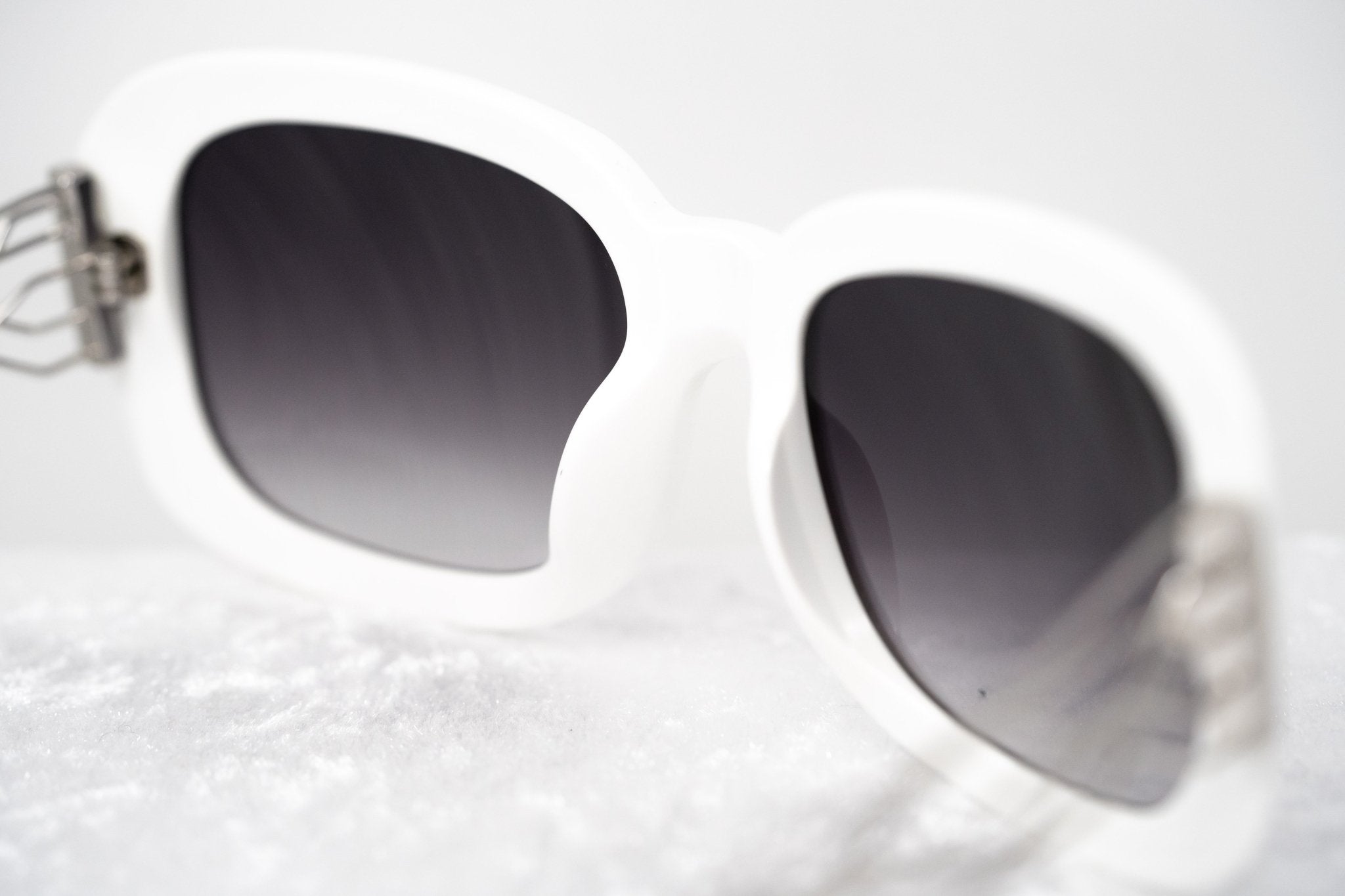 Prabal Gurung Sunglasses Rectangle White and Grey