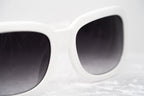 Prabal Gurung Sunglasses Rectangle White and Grey